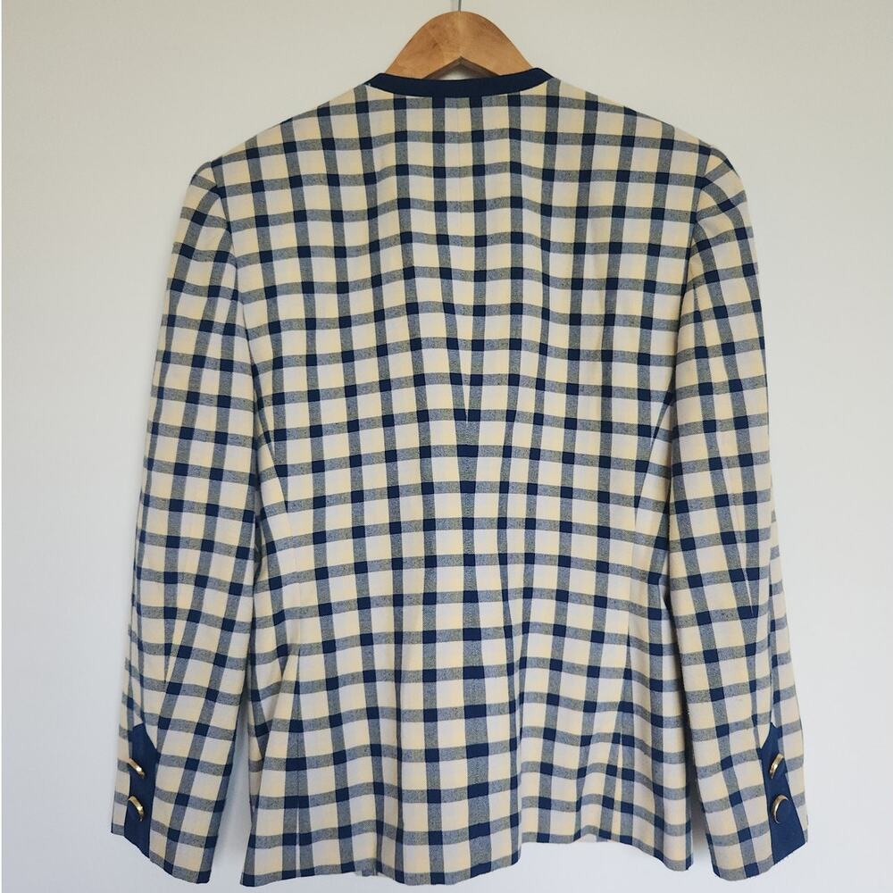 Vintage Executive Collection Plaid Blazer - Picture 8 of 9
